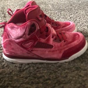 Girls red/pink Jordans (Size 13)